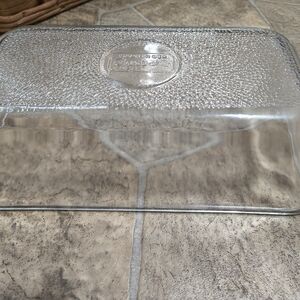 Glasbake Texture Bottom Clear Meatloaf/Bread Dish